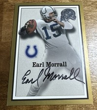 2000 EARL MORRALL COLTS FLEER GREATS OF THE GAME CERTIFIED AUTOGRAPHED CARD * NM