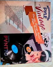 Pyle Audio Vintage Retro Style Record Player w/Vinyl MP3 Conversion PVNT7U