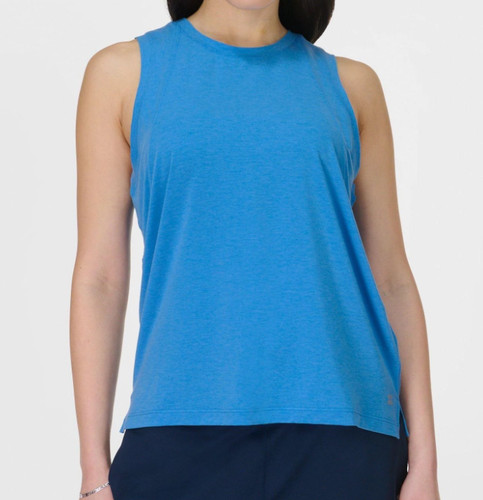 Sweaty Betty Women's Soft Flow Studio Tank Tidal Blue Size L NWT Comfort Yoga