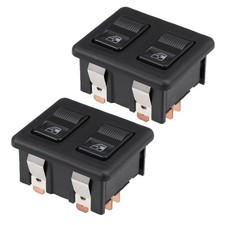 10Pin Car Window Switch Dual Button Car Control Master Rocker Switch DC 12V 2pcs