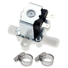 DC 12V 1/2 Inch Barb Water Electric Solenoid Valve Inlet Flow Switch Clamp
