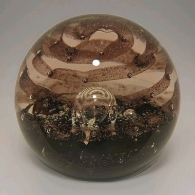 VTG Caithness Art Glass Paperweight Peter Holmes Alien Design Ltd Ed Scotland 