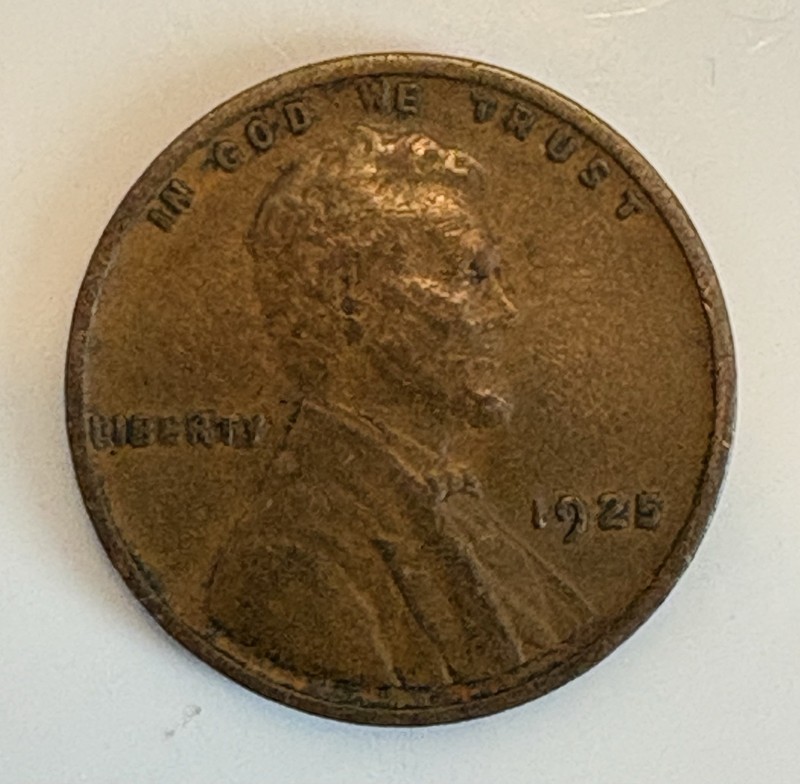 1925 P Lincoln Wheat Cent Penny
