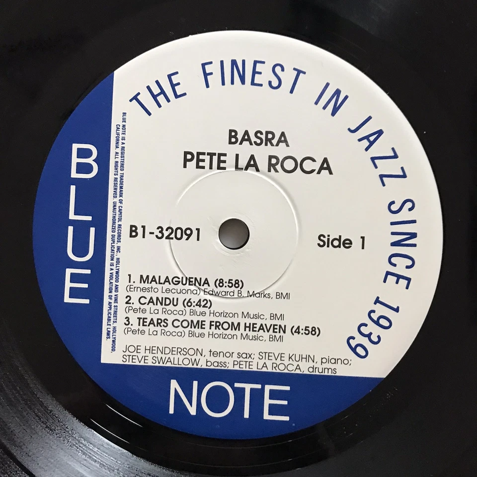 PETE LA ROCA - BASRA - 1995 Blue Note Limited Edition 180gr  Reissue - Image 4 of 4