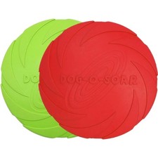 Hund Frisbee Natürlicher Kautschuk Apportierspielzeug Schwimmend 2 Stück 18cm