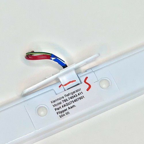 kenmore elite refrigerator flipper assembly