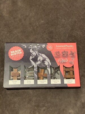Brain Buster 5 verschiedene Puzzles Set