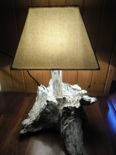 Abstract Driftwood Table Lamp (one only) - Picture 2 of 12