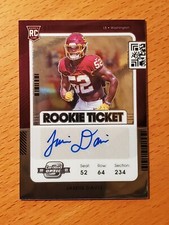 2021 Contenders Optic Rookie Auto #151 Jamin Davis Kentucky Commanders 