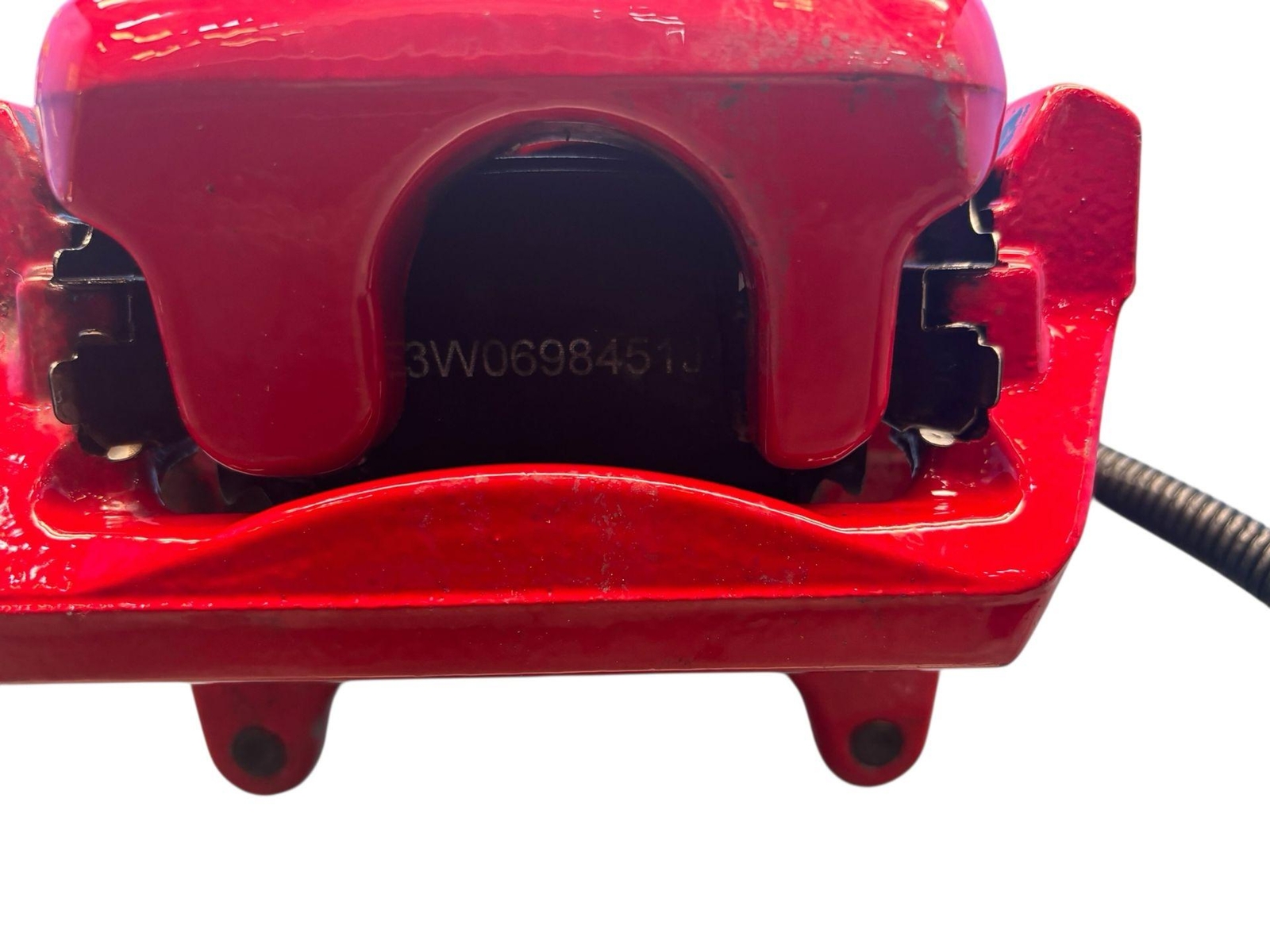 2006-2012 BENTLEY CONTINENTAL REAR RIGHT BRAKE CALIPER W/ BRAKE ACTUATOR | RED