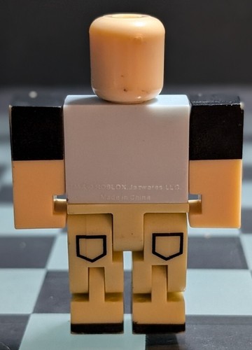 Roblox Figure Toy Guy Sunglasses Grey Shirt Pockets - Picture 2 of 3