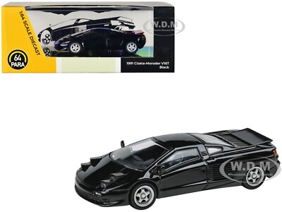 1991 CIZETA V16T BLACK 1/64 DIECAST MODEL CAR BY PARAGON PA-55505