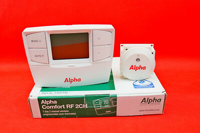 Alpha Comfort RF 2 Channel Programmable Room Thermostat 3.022142 for sale  online | eBay