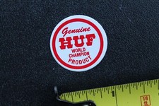 HUF Genuine World Champion Baseball Clear Red Z56 Vintage Skateboarding STICKER
