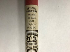 31 Pieces K  S 36  Steel Music Wire Assorted NOS