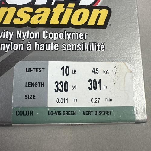Berkley Trilene Sensation Fishing Line - 10 LB - 330 Yards - LO-VIS GREEN - Picture 7 of 9