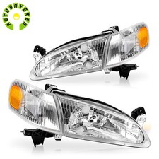 For 1998-2000 Toyota Corolla Combo Set Headlights Corner Parking Lights