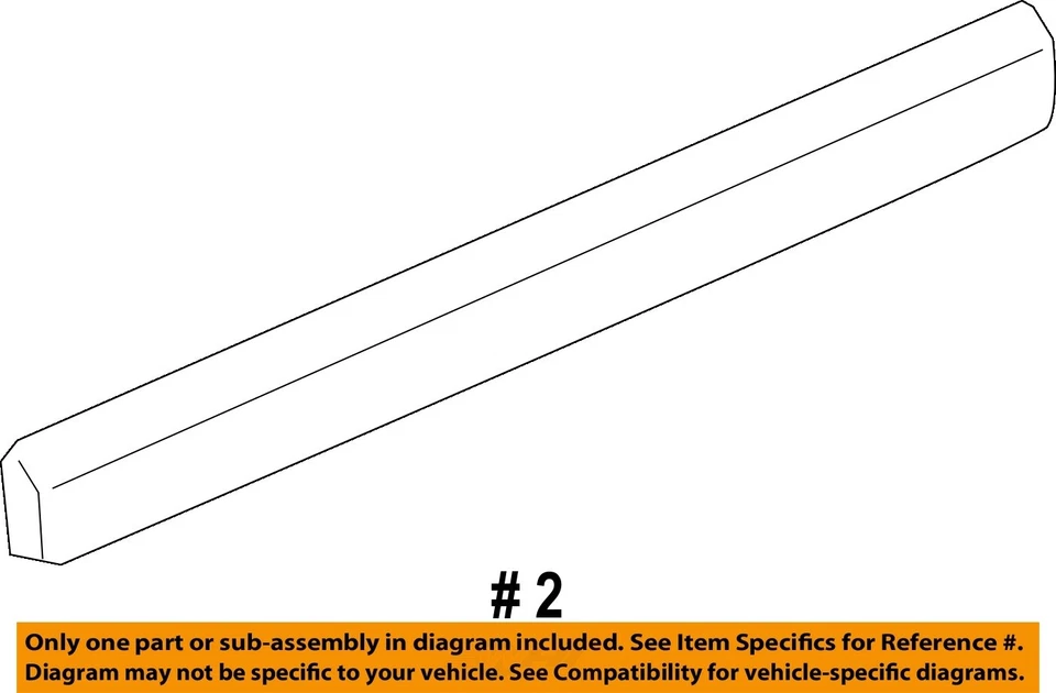 GM OEM 99-13 Escalade Puerta Delantera Exterior Borde-Cuerpo Lado Mldg 22760307 Foto 2 de 2