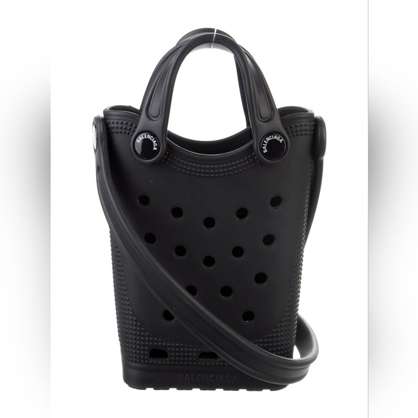 NEW BALENCIAGA X CROCS RUBBER PHONE HOLDER MINI BAG