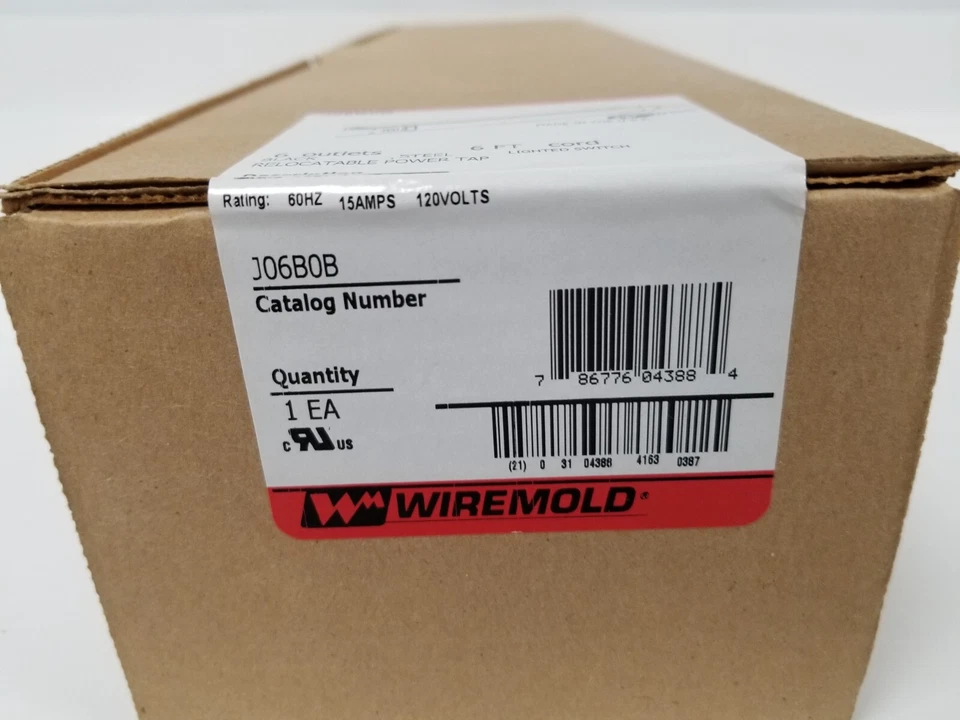 Legrand Wiremold J06B0B Rack Mount 6-Outlets, Rear - Image 3 of 4