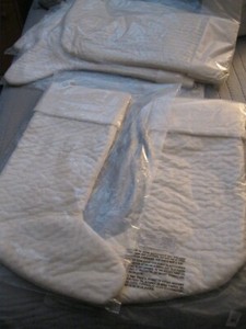 NWT POTTERY BARN QUILTED IVORY STOCKING 6 TOTAL CHRISTMAS SIZE LARGE