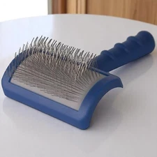 Tangles Slicker Brush for Dog Grooming with Long, Firm Pins, Medium Size Comfort