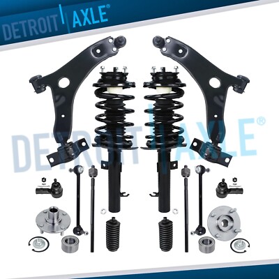 Front Lower Control Arm Struts Wheel Hub Suspension Kit for 2006 2007 Ford Focus