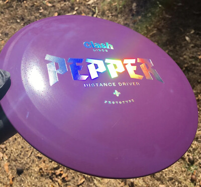 Clash Discs Pepper Prototype Steady 176g Purple Disc Golf Distance Driver SE OOP