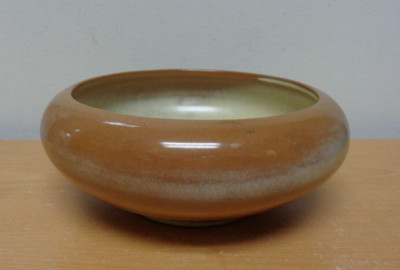 Vintage Frankoma Pottery Brown Plainsman 8'' Console Bowl Planter #212