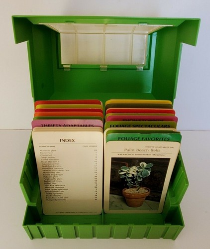 Vintage The Greenhouse Plant Care Cards Set in Case 1977- 1979 How To Gardening 