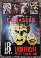 18 Movies Horror Collection 4 DVD's Hellraiser III Halloween Curse Of Michael