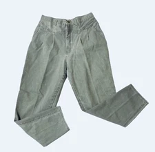 Gitano Jeans 1980s Womens Size 16 Blue Denim Vintage Leg Mom High Rise Pleated