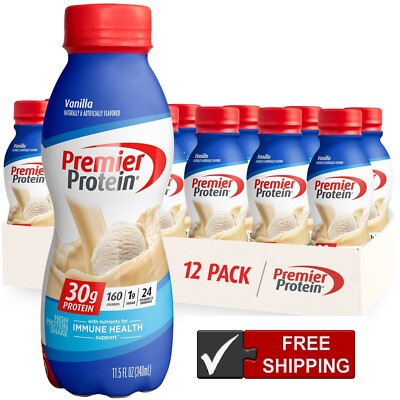 Premier Protein Shake  Vanilla  30g Protein  11 fl oz  12 Ct