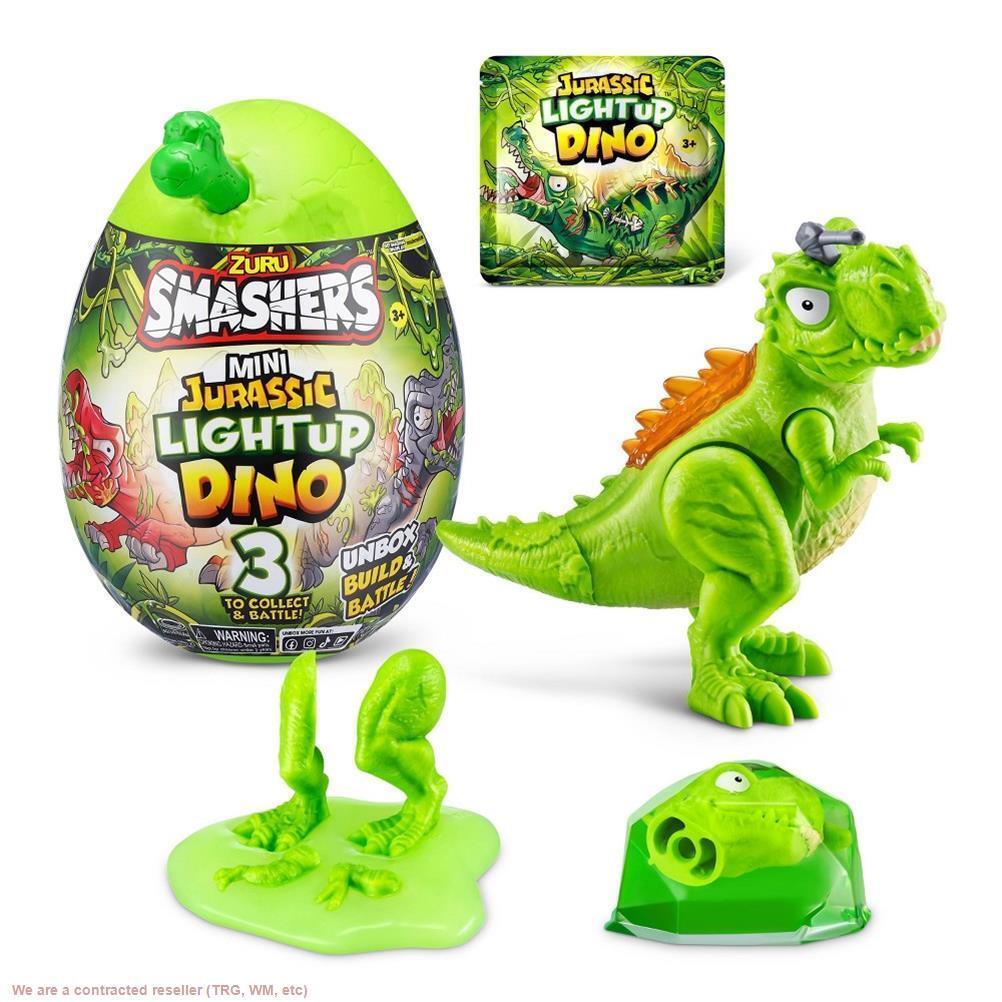 Набор мини-фигурок Smashers Jurassic Light-Up Dino Surprise Egg с подсветкой