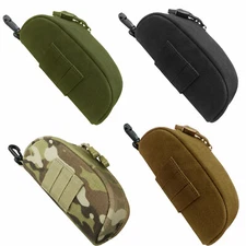 Condor 217 MOLLE Tactical Sunglasses Glasses Double Zipper D-Ring Soft Case