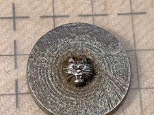 1920-30's Antique Tiger Tiny Head 3/16" Hub Shtamp Detroit Tigers ? Ring Pin Old
