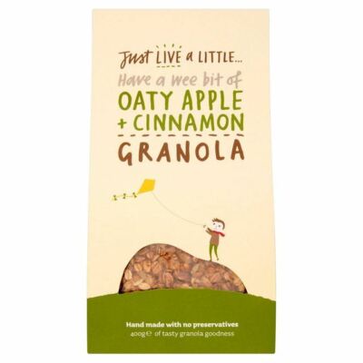 Just Live a Little Oaty Apple & Cinnamon Granola - 400g