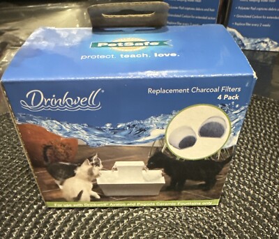 2 PetSafe Drinkwell Replacement Charcoal Filters (4  Pack) Plus An Extra 1 Free