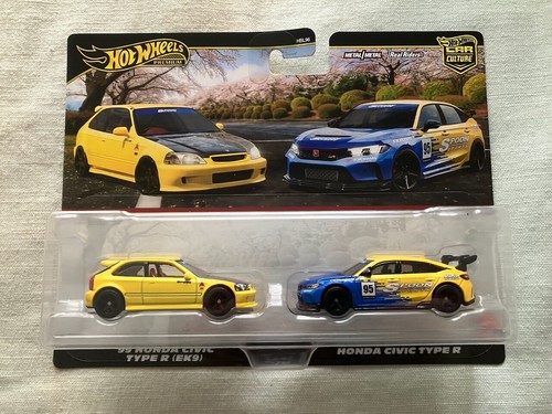 Hot Wheels 2025 - '99 Honda Civic Type R EK9 & Honda Civic Type R - Twin 2 Pack