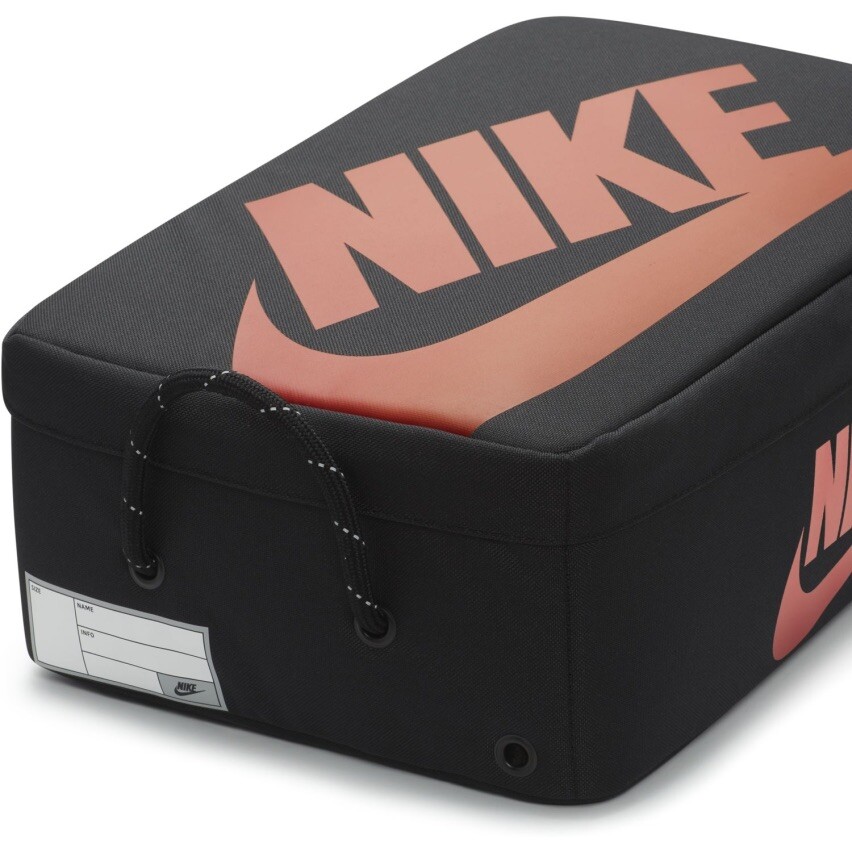 Nike Travel Shoebox Bag Black and Red Adjustable Carry Strap