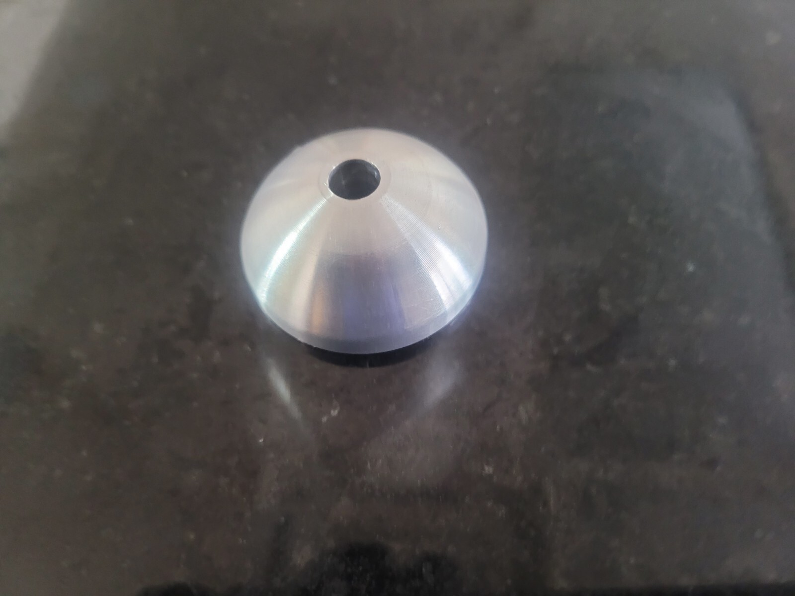 45 RPM Record Adapter Silver Aluminum Silver Metal 7" inch vinyl