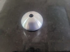 45 RPM Record Adapter Silver Aluminum Silver Metal 7" inch vinyl