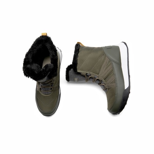 Women's Snow Boots Faux Fur Lined Pull On Winter Waterproof Warm Snow Ski Boots - Picture 5 of 23