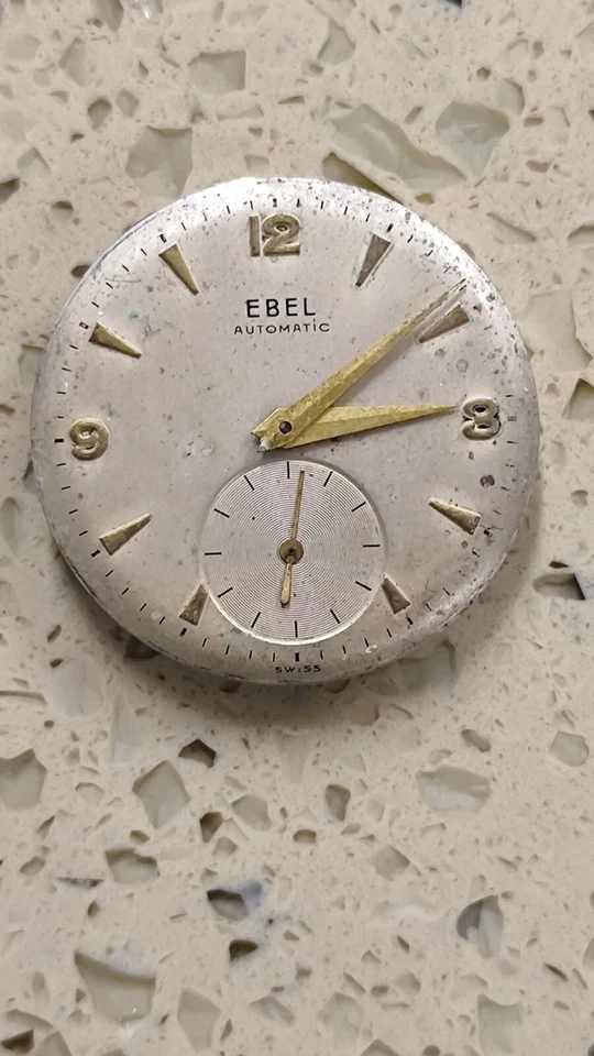 Ebel parachoques (martillo) Cal 122 movimiento con esfera y manecillas no funciona buen equilibrio Foto 2 de 4