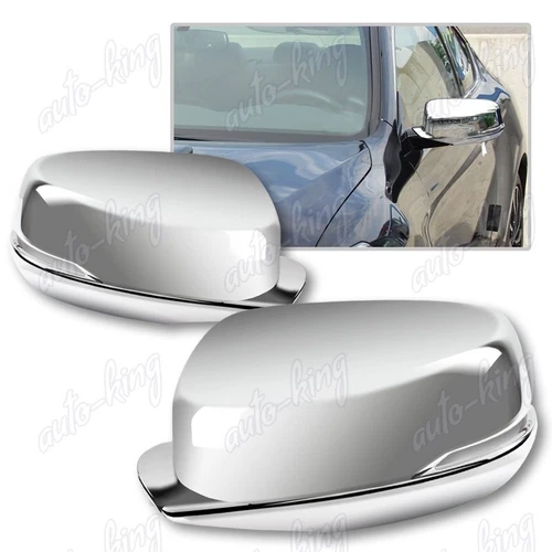 2PCS CHROME ABS SIDE TURN SIGNAL MIRROR COVERS CAP KIT FIT 13-17 HONDA ACCORD