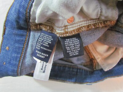 のの Madewell High Riser Skinny Blue Denim Jeans Size 25 | eBay