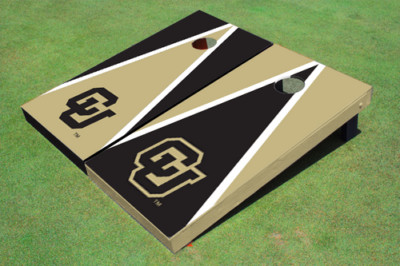 University of Colorado ''CU'' Alternating Triangle Cornhole Boards
