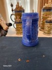 Greentown Glass Stein Indiana Tumbler and Goblet Co. Dark Blue Slag Glass GTN-B2 — photo 4