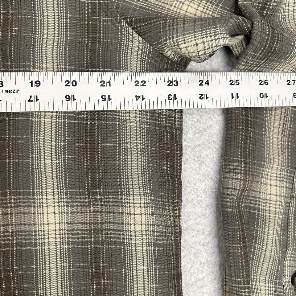 Royal Robbins Shirt Mens Large Green Plaid Button Up Long Sleeve Casual Hiking - Image 4 of 4