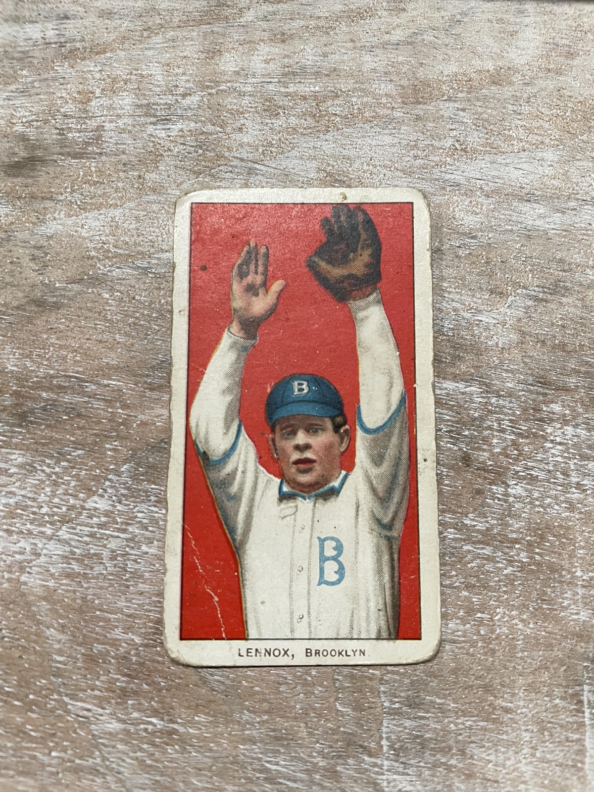 1909-11Sovereign Back T206 White Border #NNO Ed Lennox